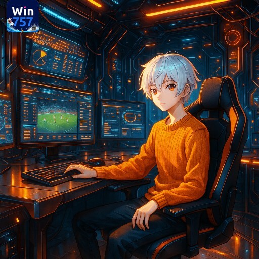 Imagem promocional da WIN757 apresentando a plataforma e seus recursos